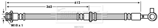 BORG & BECK Bremžu šļūtene BBH7658